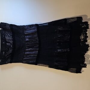 TWO OF US NEW YORK SLEEVELESS BLACK DRESS WITH SEQUIN - WOMEMS SIZE LARGE